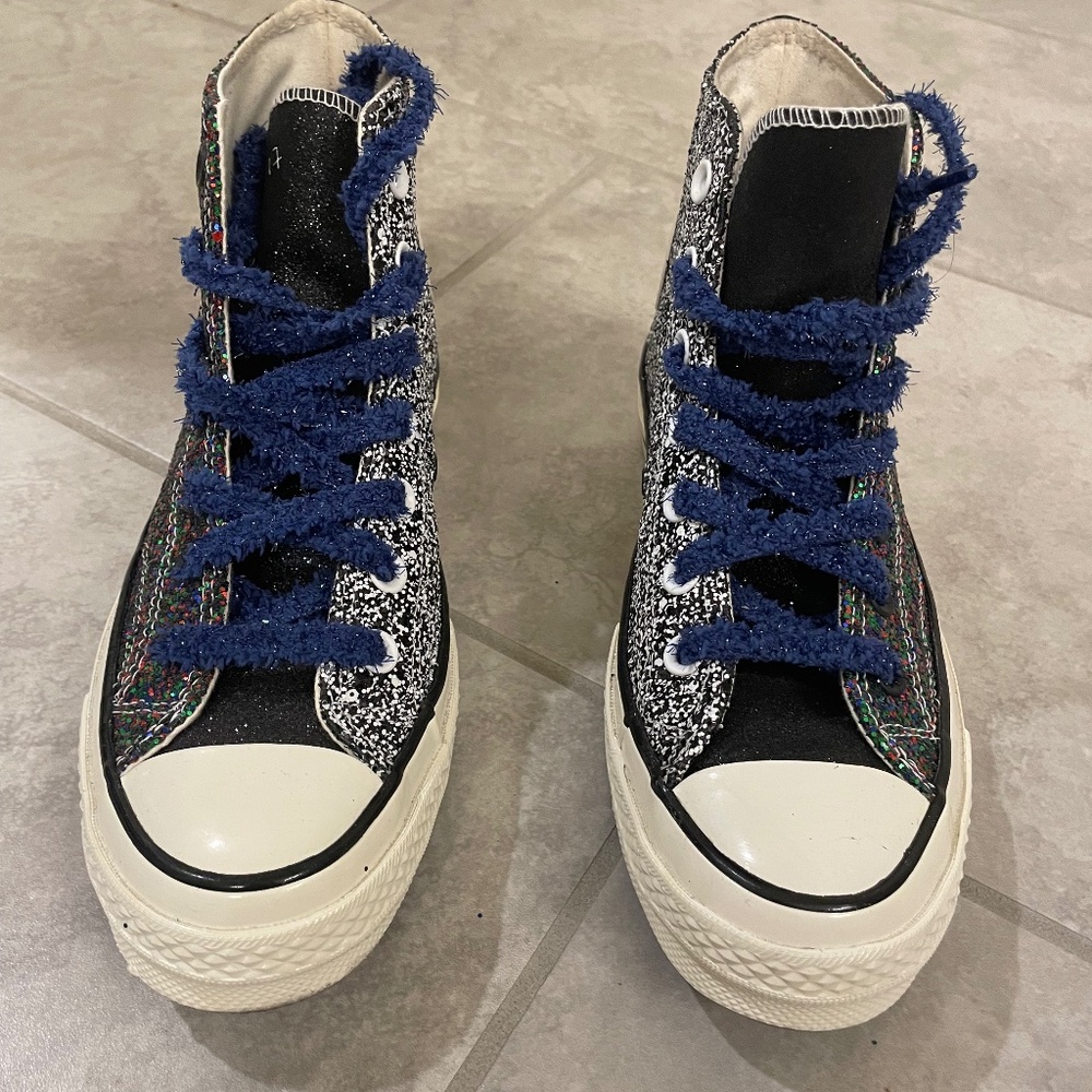 CONVERSE X JW ANDERSON Chuck 70 Glitter Sneakers Size 7.5